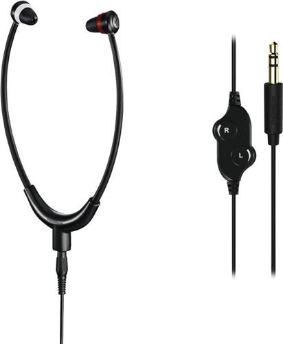 Thomson HED4408 tv-koptelefoon "Steto", in-ear, kinbeugel, gescheiden volumeregeling