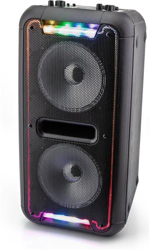 Caliber Partybox - Party Speaker Bluetooth - Karaoke Set met LED verlichting - Microfoon met draad - 16 Uur Speeltijd (HPA502BTL)