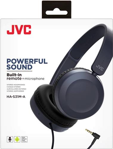 JVC HA-S31M - On-ear koptelefoon - Blauw