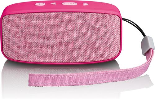 Lenco BT-120PK - Bluetooth Speaker Draadloos - Incl. draagriem - Roze