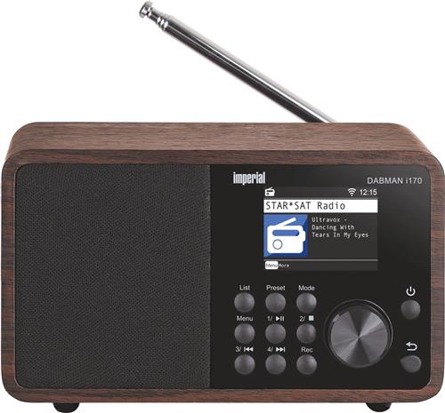 Imperial DABMAN i170 DAB+ en internetradio met bluetooth - hout