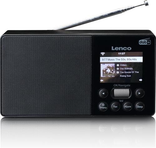 Lenco PIR-510BK - Internet, DAB+ FM draagbare Radio - Zwart