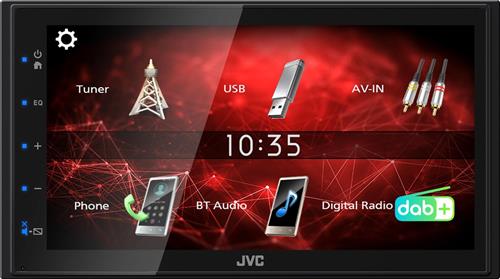 JVC KW-M27DBT 2-DIN DAB+ Digital Media Autoradio