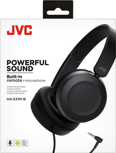 JVC HA-S31M - On-ear koptelefoon - Zwart