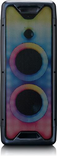 Lenco PA-200BK - Bluetooth Party Speaker Draadloos - LED Licht - Zwart