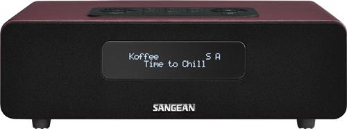 Sangean DDR-36 - DAB Radio met Bluetooth - Tafelradio met DAB+ en FM - Rood