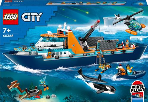 LEGO City Poolonderzoeksschip Groot Drijvend Boot Speelgoed Set voor Kinderen 7+ - 60368