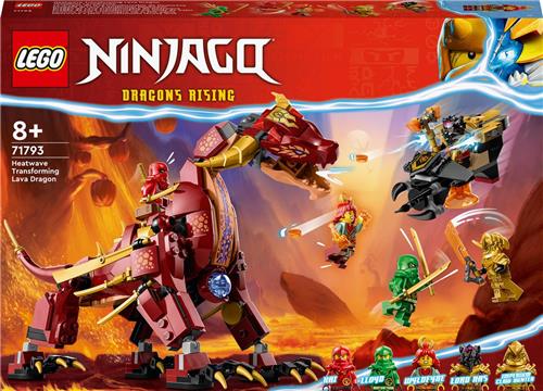 LEGO NINJAGO Heatwave Transformerende Lavadraak Draken Speelgoed - 71793