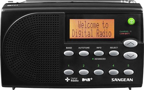 Sangean DPR-65 - DAB Radio - Draagbare Radio met DAB+ en FM - Zwart