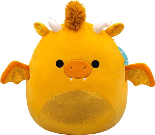 Squishmallows - Mister - Gold Dragon W/Sparkle Belly 40cm pluche