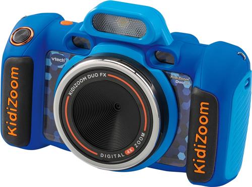 VTech KidiZoom Duo FX Kindercamera - Interactief Speelgoed - Foto's en Video's Maken - Speelgoed vanaf 4 Jaar - Blauw