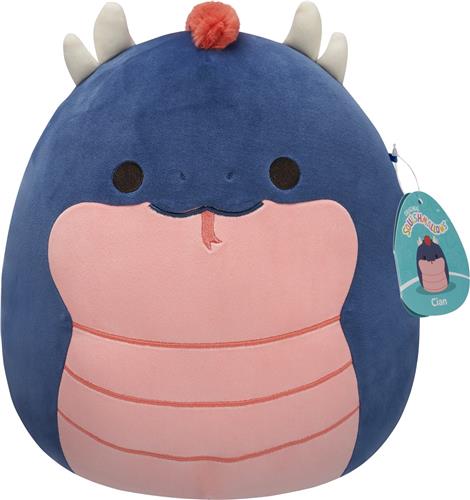 Squishmallows - Cian - Navy Basilisk W/Coral Belly 30cm pluche