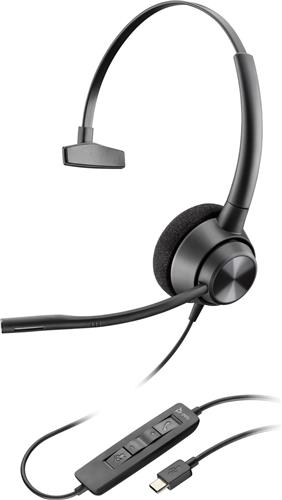 POLY EncorePro 310 USB-C Monoaural Headset TAA