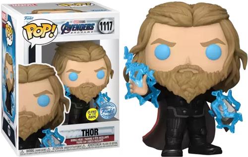 Funko Pop! Marvel: Avengers Endgame - Thor with Thunder(kans op speciale Glow in the Dark Chase editie) - Smartoys Exclusive - CONFIDENTIAL