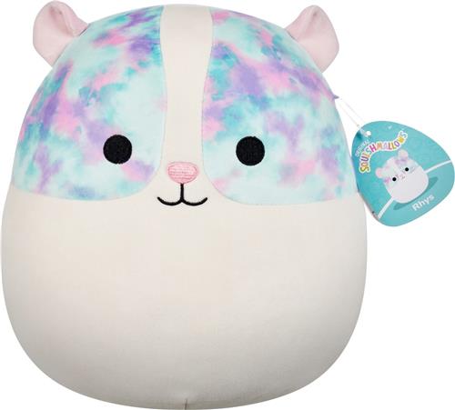 Squishmallows - Rhys - Guinea Pig w/Multicolored Eyepatches 30cm pluche