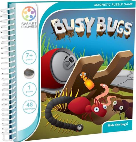 SmartGames - Busy Bugs - Magnetisch reisspel - 48 opdrachten