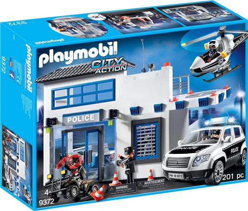 PLAYMOBIL Politiepost met voertuigen - 9372