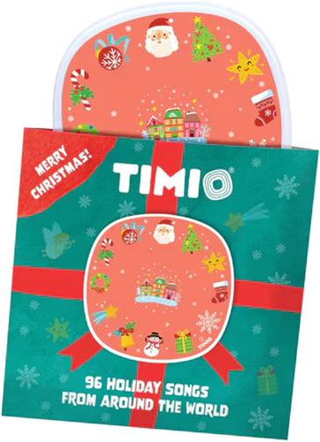 TIMIO Kerstliedjes Disk - 12 Nederlandse Kerstliedjes of 96 internationale Kerstliedjes - voor TIMIO de Interactieve en Educative Audio-Speler - in 8 Talen - Educatief Speelgoed