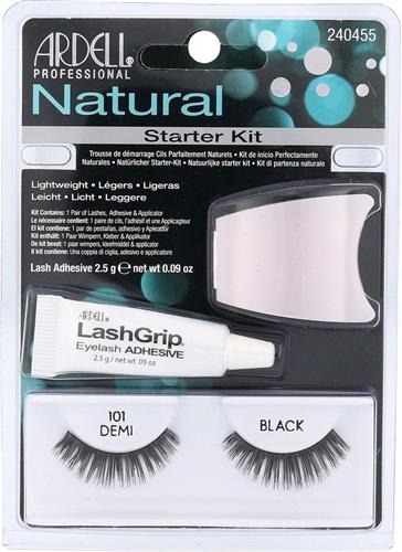 Ardell - Natural Starter Kit - Sada na umlé asy 101 Demi Wispies ( Black ) -