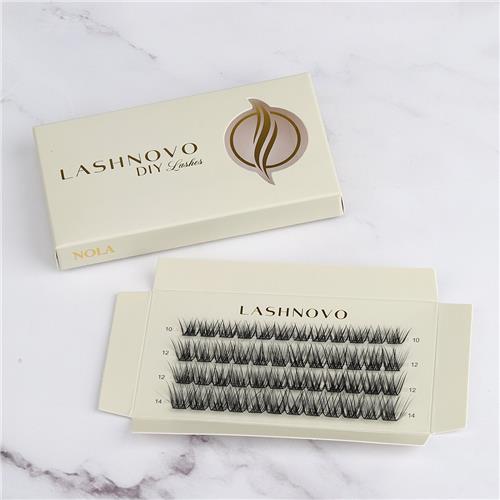 Lashnovo - Nola - DIY Cluster Lashes - 10 & 12 & 14 mm - Wimperextensions