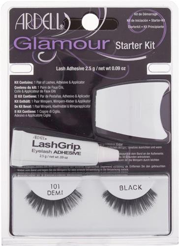 Ardell KIT INICIACION GLAMOUR #101-demi black SET 3 pz