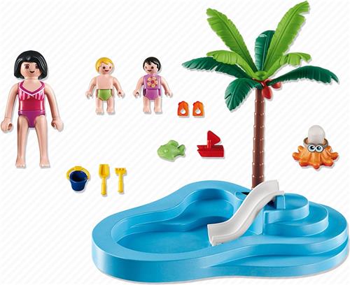 PLAYMOBIL Kinderbad met glijbaan  - 6673