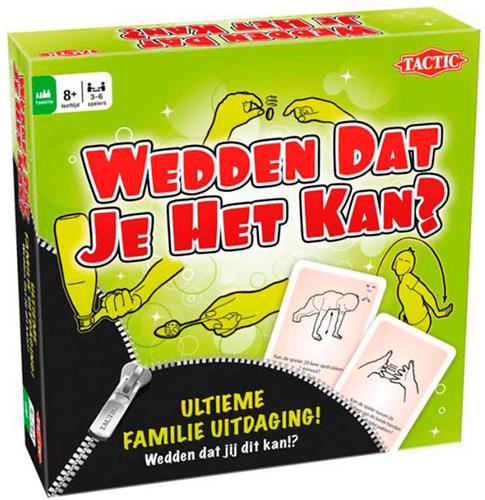 Tactic Wedden dat je het kan? - Familiespel - Partyspel - Vanaf 8 jaar