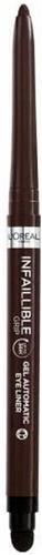 LOréal Paris Infallible 36H Grip Gel Automatic Eyeliner - 004 Brown Denim - Bruin - Opdraaibaar gelpotlood met een handige sponsapplicator - 5g