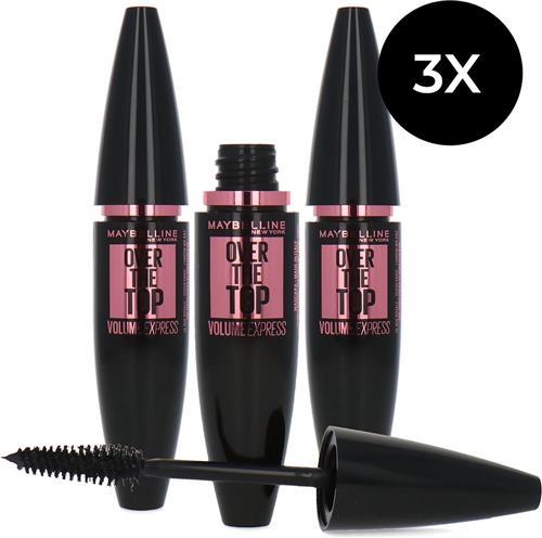 Maybelline Volum'Express Over The Top Mascara - 01 Black (set van 3)