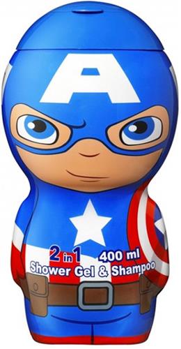 Marvel Air-Val Capitan America Gel y Champu 2d400