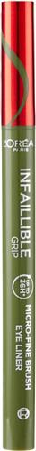 L'Oréal Paris Infaillible Grip Micro-Fine Brush Eye Liner 05 Sage Green - 0,4 g - eyeliner