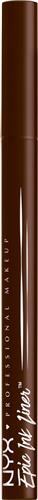 NYX Professional Makeup Epic Ink Liner - Waterproof Eyeliner - Intense Kleur - Flexibele Punt - Blijft Tot Wel 24 Uur Zitten - Sterk Gepigmenteerd - Vlekkenvrij - Met Vegan Formule - Bruin - Milk Chocolate - 1 ml