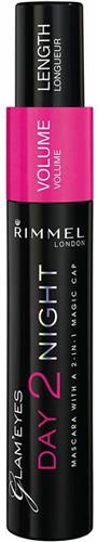 Rimmel London Day2Night 2-in-1 Mascara voor een dag- en avondlook - 001 Black