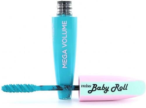 L'Oréal Paris Make-Up Designer Mega Volume Miss Baby Roll - 03 Bright Teal - Mascara