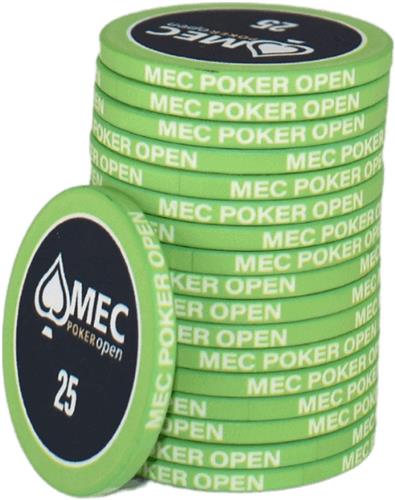 MEC Poker Open Chips 25 groen (25 stuks)