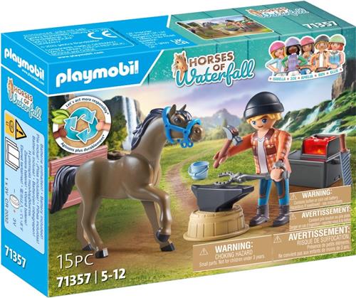 PLAYMOBIL Horses of Waterfall Hoefsmid Ben & Achilles - 71357