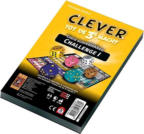 Scoreblokken Clever tot de 3e macht Challenge Dobbelspel