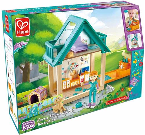 Hape Furry Friend Vet Set