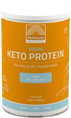 Mattisson - Vegan Keto Proteïne Shake - Erwten Rijst & MCT - Bron van Eiwitten - Vanille - 350 Gram