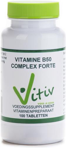 Vitiv Vitamine B50 complex 100 tabletten