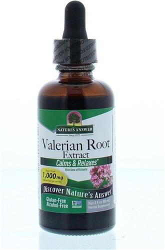 Valerian, Alcohol-Free, 1000 mg (60 ml) - Nature's Answer