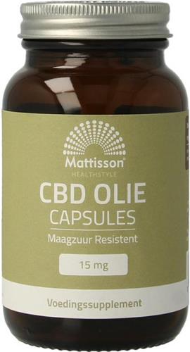 Mattisson - CBD Olie 15 mg - Cannabidiol (CBD) - In Nederland Gekweekt - 60 Capsules