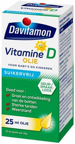 4x Davitamon Vitamine D Olie 25 ml