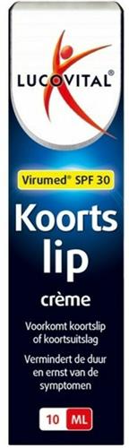 Lucovitaal - Koortslip crème -10 milliliter - SPF 30 - Medisch Hulpmiddel