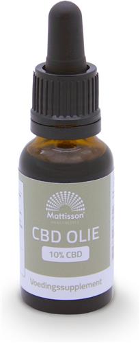 Mattisson - CBD Olie 10% - Cannabidiol (CBD) - In Nederland Gekweekt - 20 ml