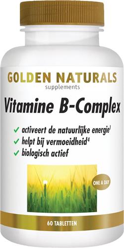 Golden Naturals Vitamine B-complex (60 veganistische tabletten)