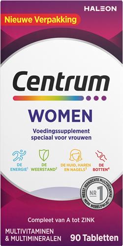 Centrum Women Multivitaminen Tabletten, 90 stuks