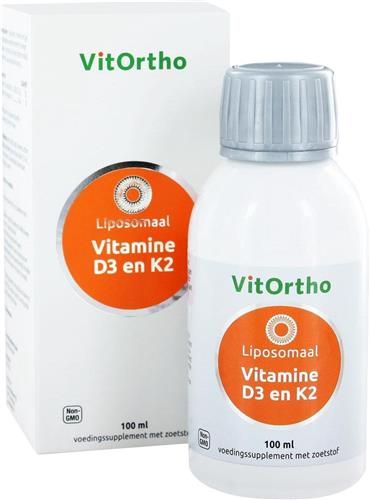 VitOrtho Vitamine D3 en K2 Liposomaal - 100 ml