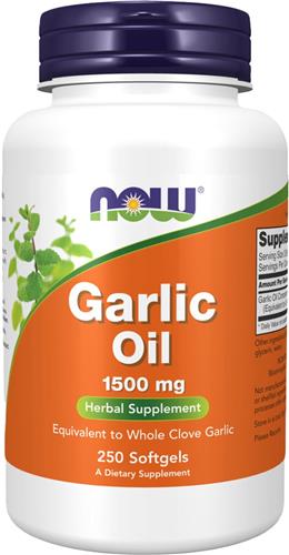 NOW Foods - Garlic Oil 1500 mg - (250 Softgels)