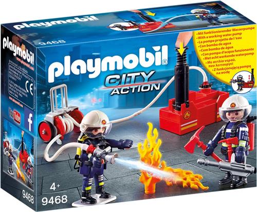 PLAYMOBIL City Action Brandweerteam met waterpomp - 9468